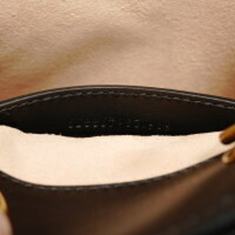 Gucci GG Marmont Tote Chain Leather Shoulder Bag Black - Picture 10 of 13
